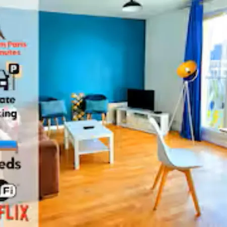 Apartment 3 Pieces, Paris Stade De France,parking *